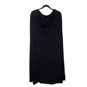 Black polka dot torrid skirt sz 0